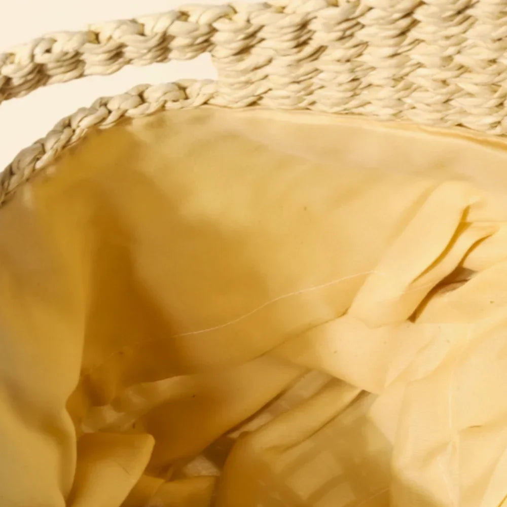 Braided Semi Circle Tote Bag