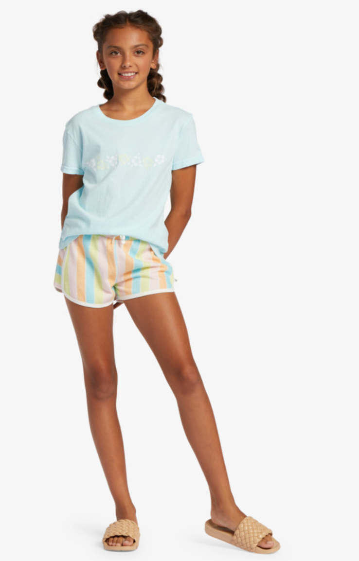 Hibiscus Stripe Girl's T-Shirt