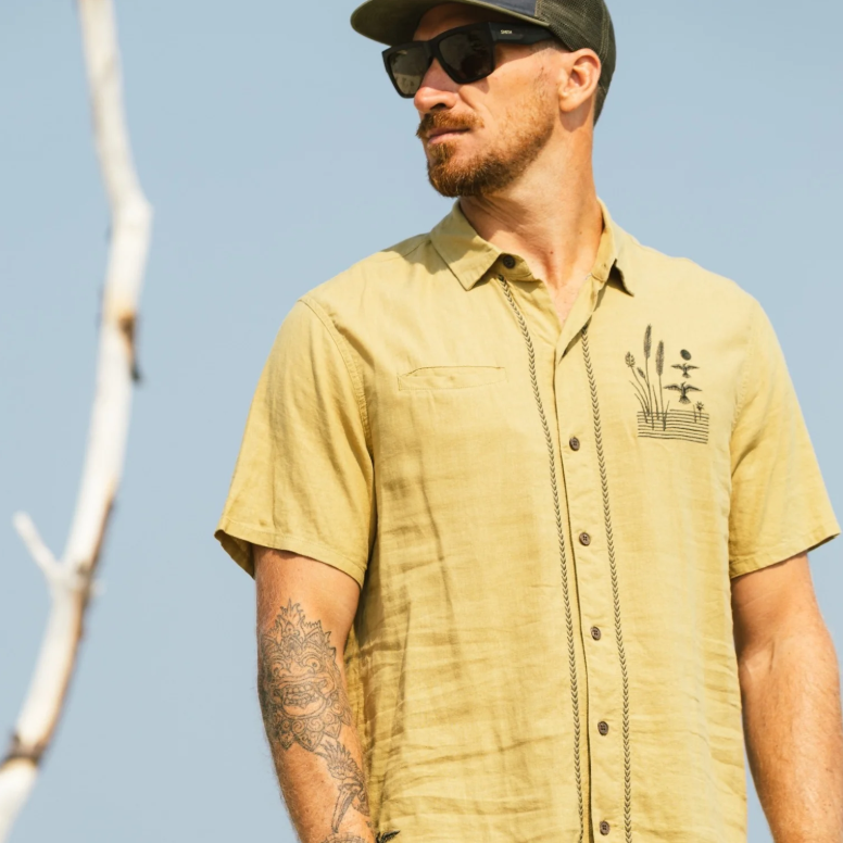 Marshall Embroidered Linen Shirt