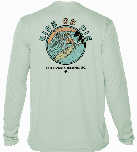 Surfing Skeleton Rashguard