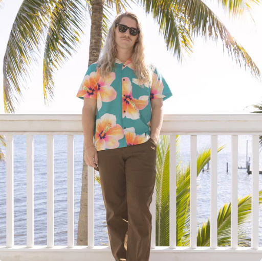 Bloom Stretch Button Up