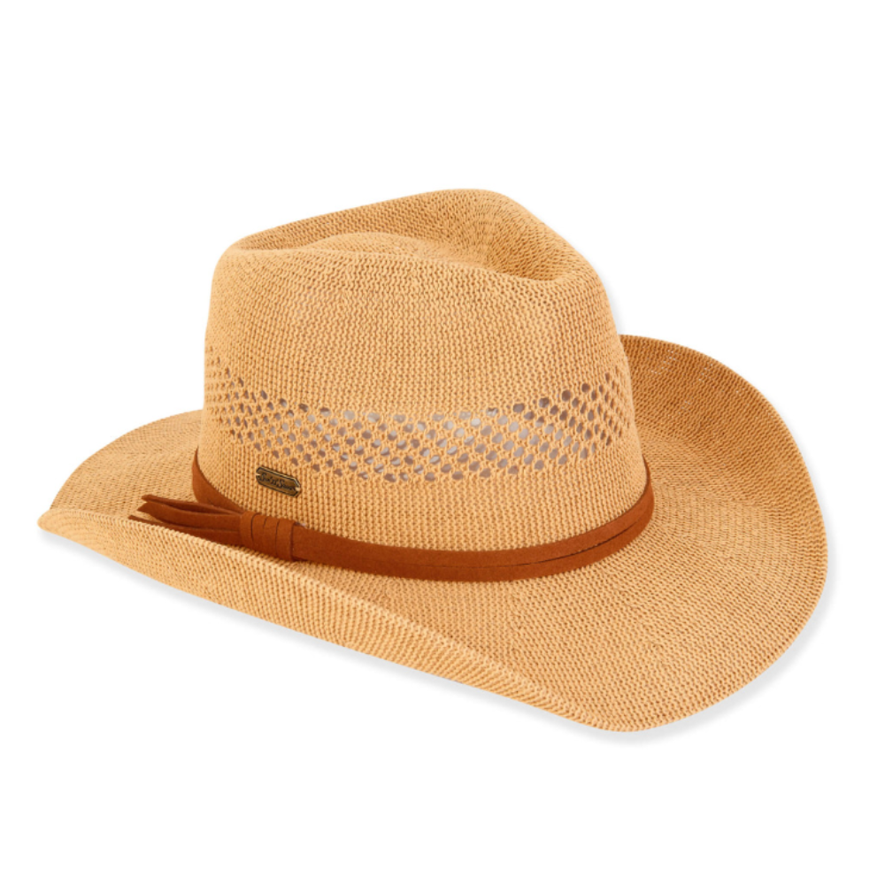 River Paper Straw Western Hat