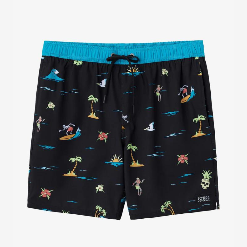 Hermosa Elastic Waist Swim Trunks