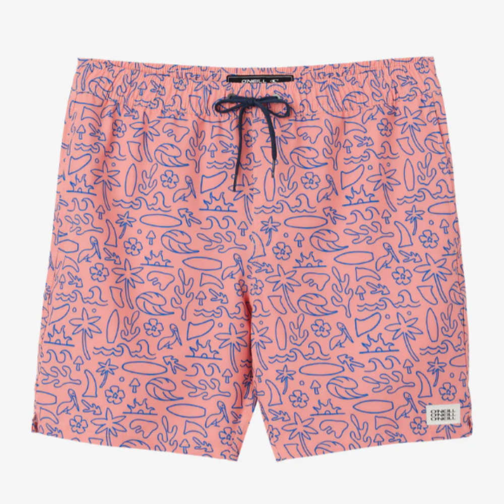 Hermosa Elastic Waist Swim Trunks