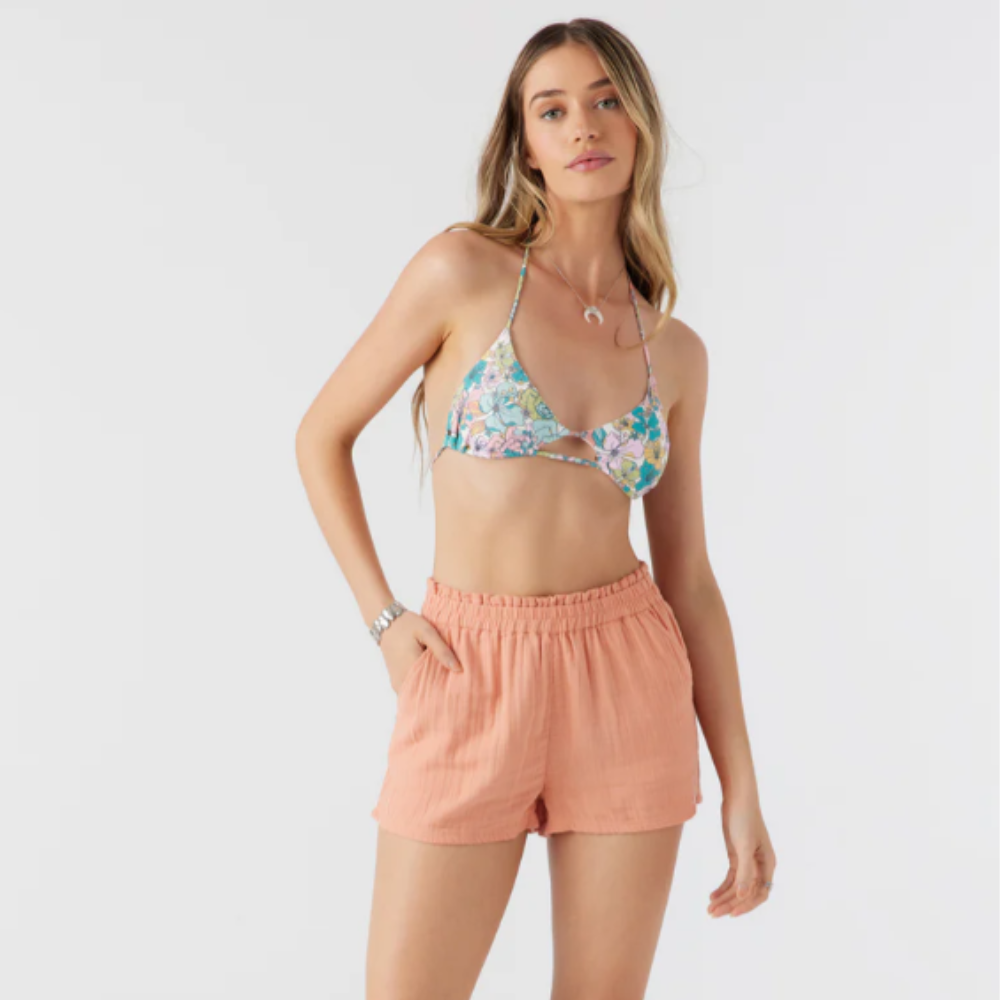 Carla Crinkled Double Gauzed Beach Shorts