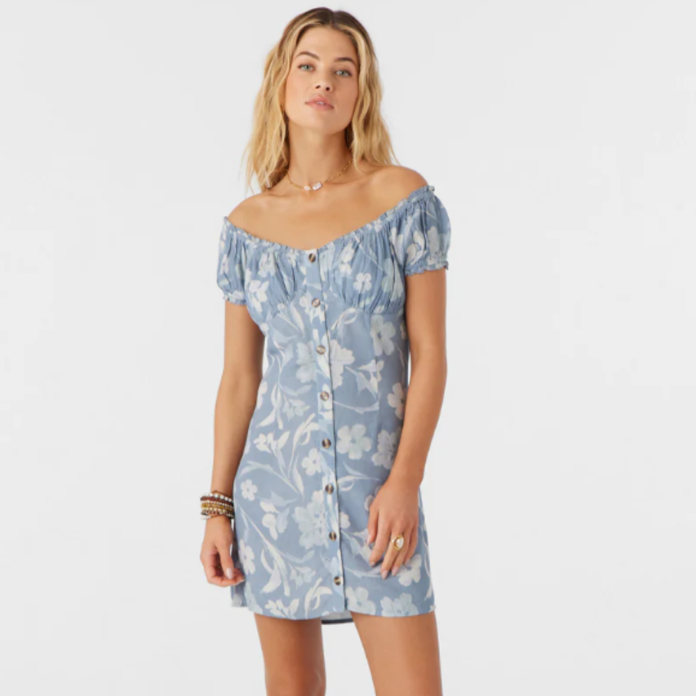 Ellison Emilia Floral Off the Shoulder Mini Dress