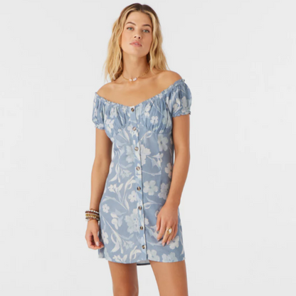 Ellison Emilia Floral Off the Shoulder Mini Dress