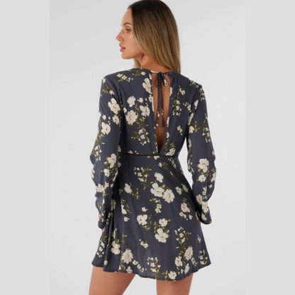 Stevie Kendra Floral Long Sleeve Mini Dress