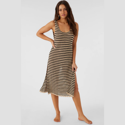 Kelsey Crochet Midi Dress Cover Up