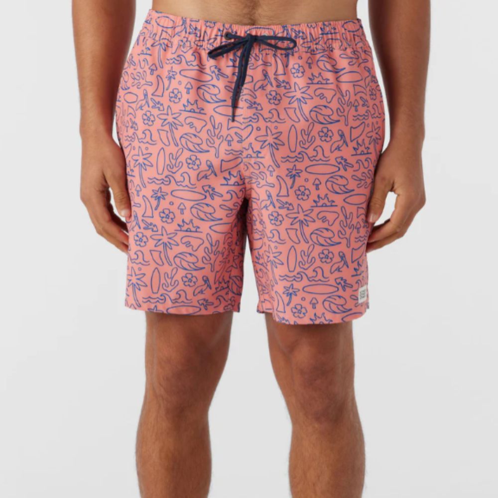 Hermosa Elastic Waist Swim Trunks