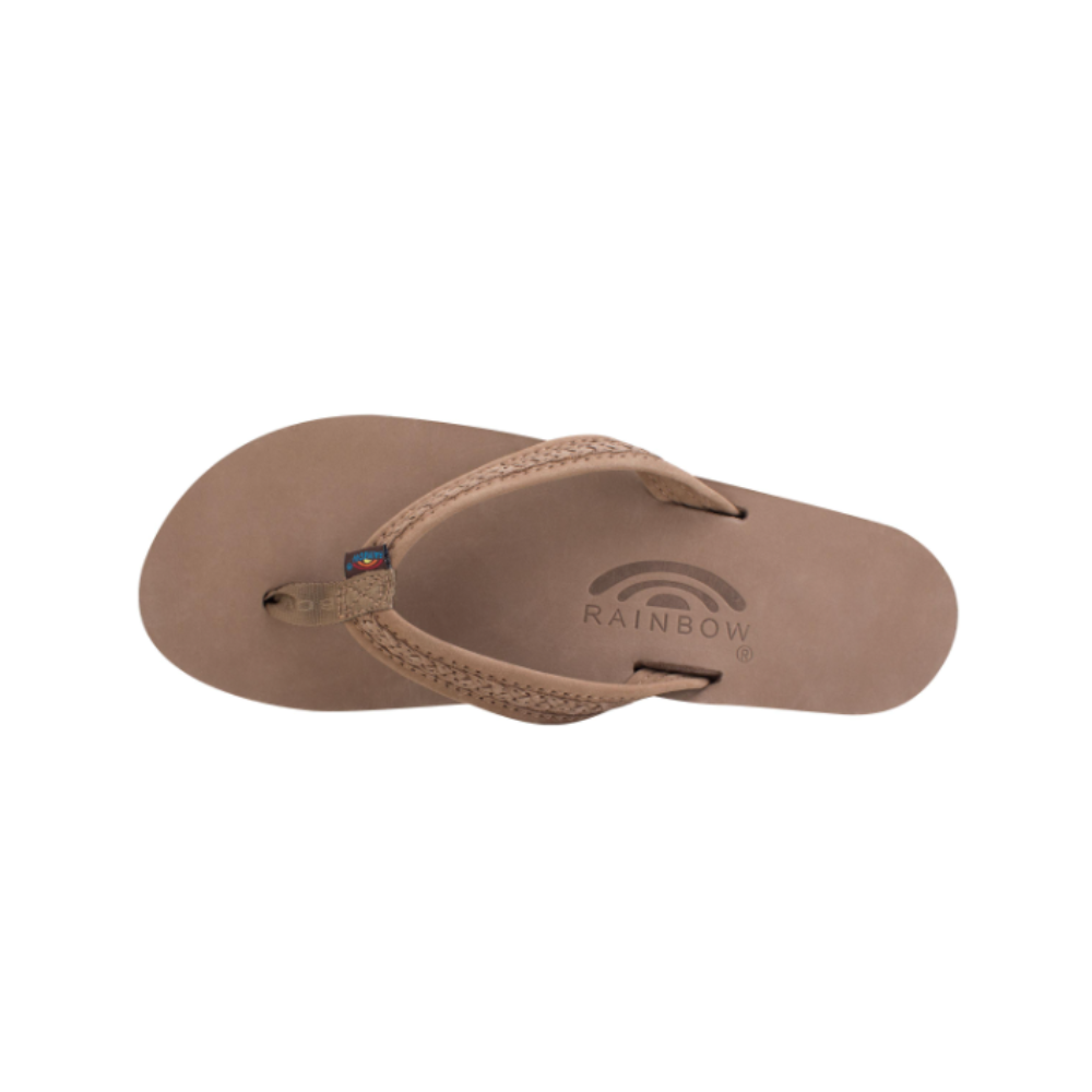 The Willow - Double Layer Arch Support Premier Leather w/ Inset Double Braided 3/4" Medium Strap