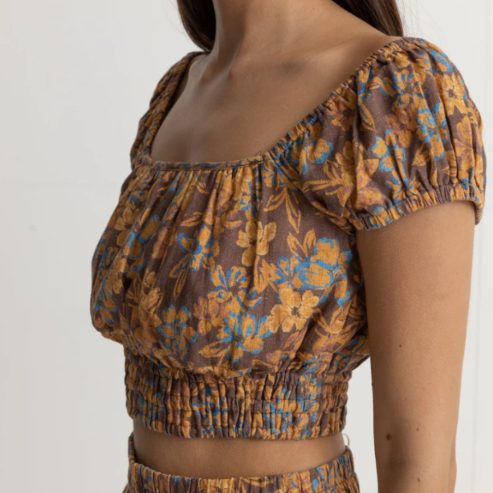 Oasis Floral Cap Sleeve Top