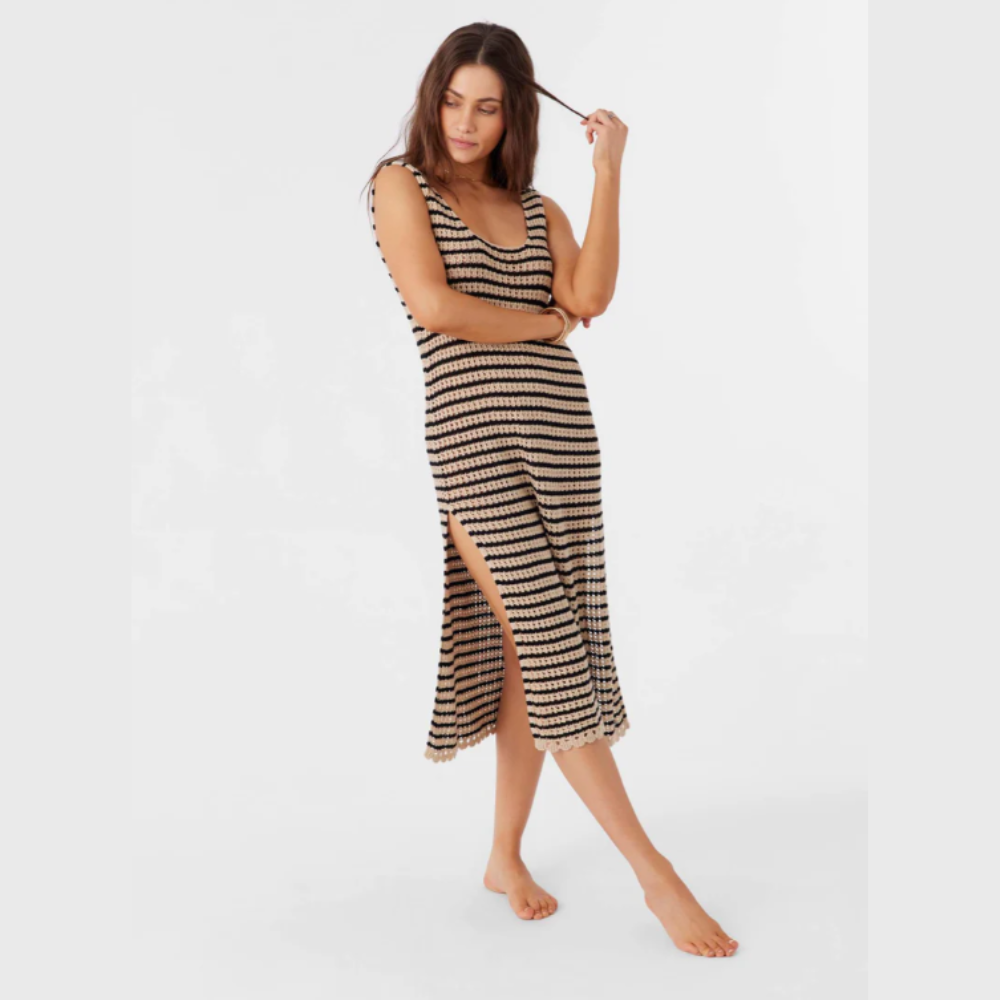 Kelsey Crochet Midi Dress Cover Up