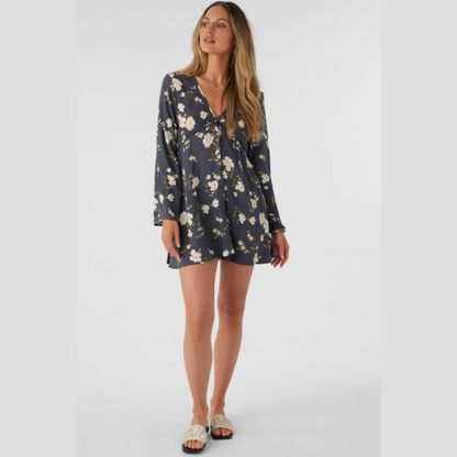 Stevie Kendra Floral Long Sleeve Mini Dress