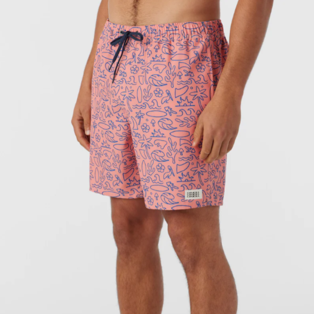 Hermosa Elastic Waist Swim Trunks