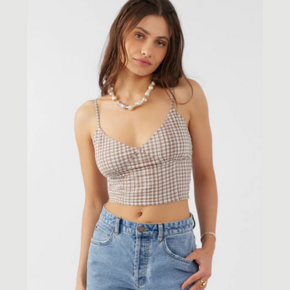 Kalia Cece Gingham Top