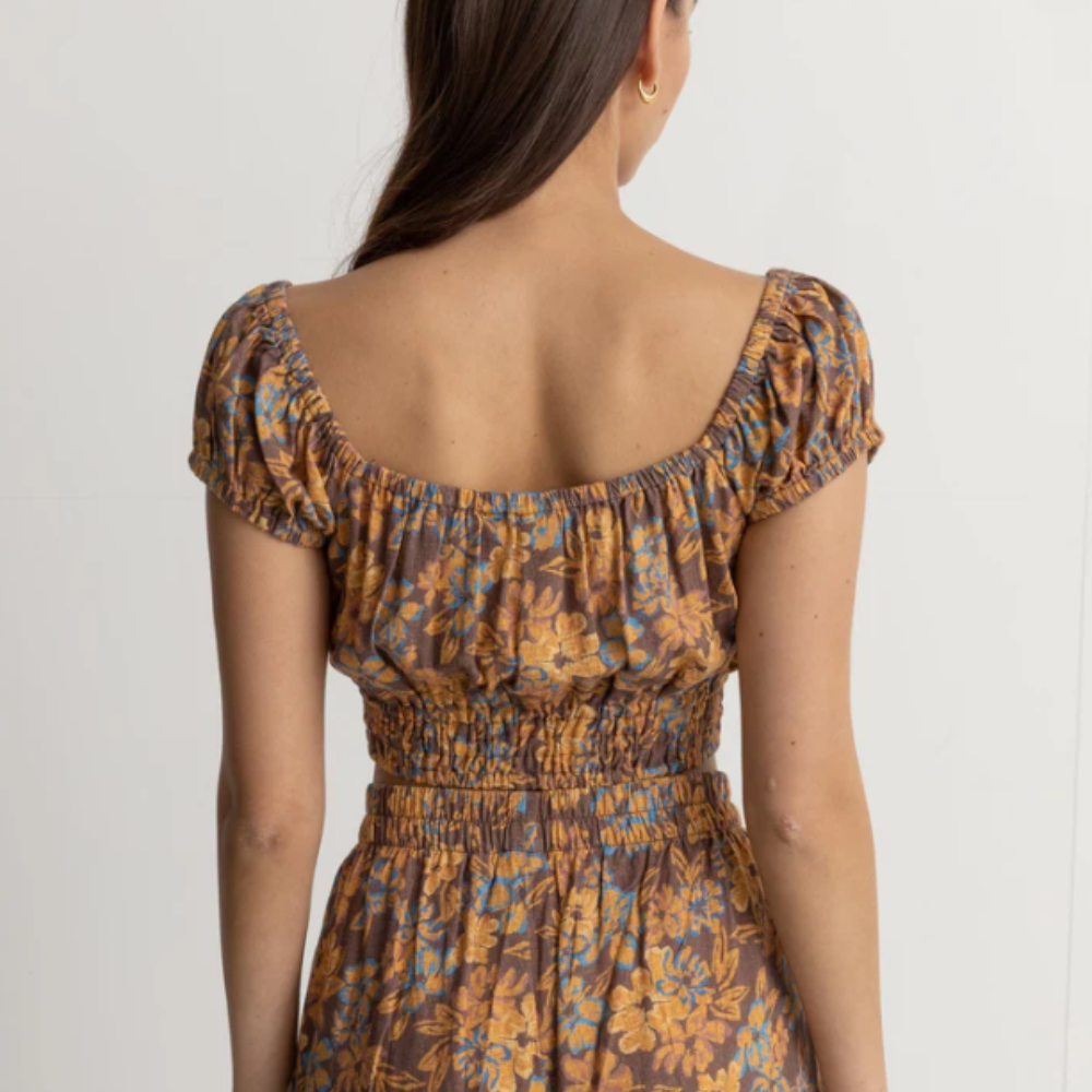 Oasis Floral Cap Sleeve Top