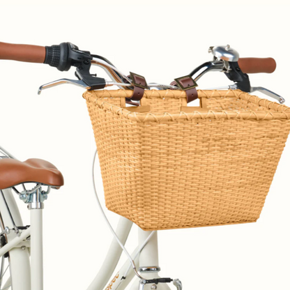 Toto Handwoven Cane Bike Basket