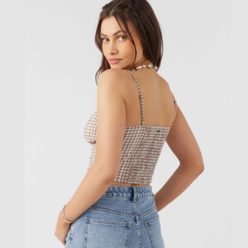 Kalia Cece Gingham Top