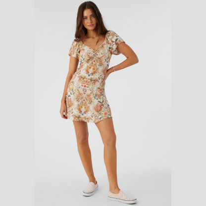 Ira Sofia Floral Flutter Sleeve Mini Dress