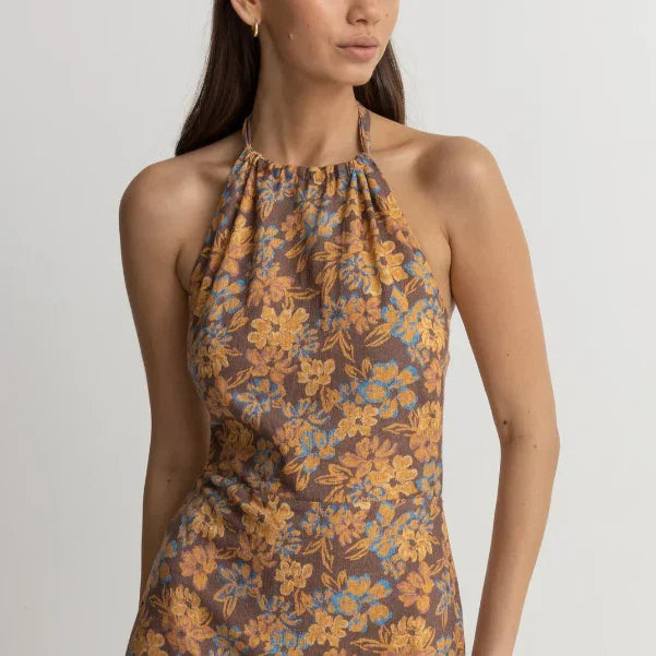Anika Floral Halter Mini Dress