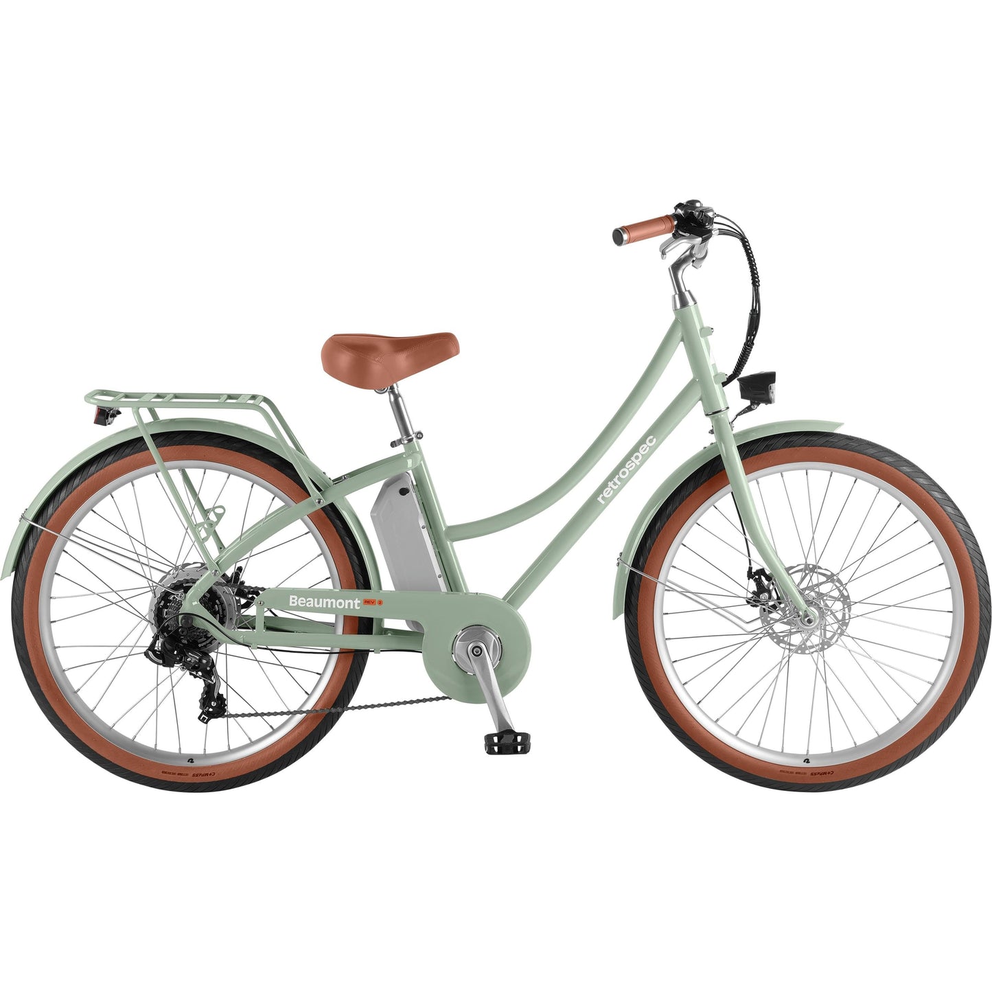 Beaumont Rev 3 City Electric Bike - Step Through Mint
