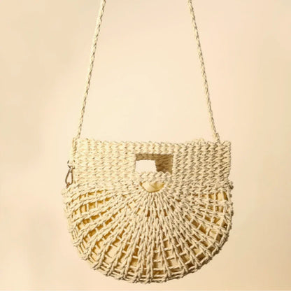 Braided Semi Circle Tote Bag