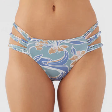 Emmy Floral Boulders Mid Rise Full Bikini Bottoms