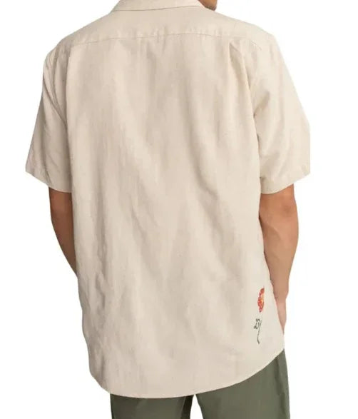 Flower Embroidery S/S Shirt