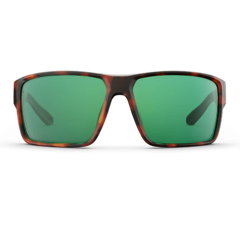 Hatteras Polarized Sunglasses Tortoise/Emerald