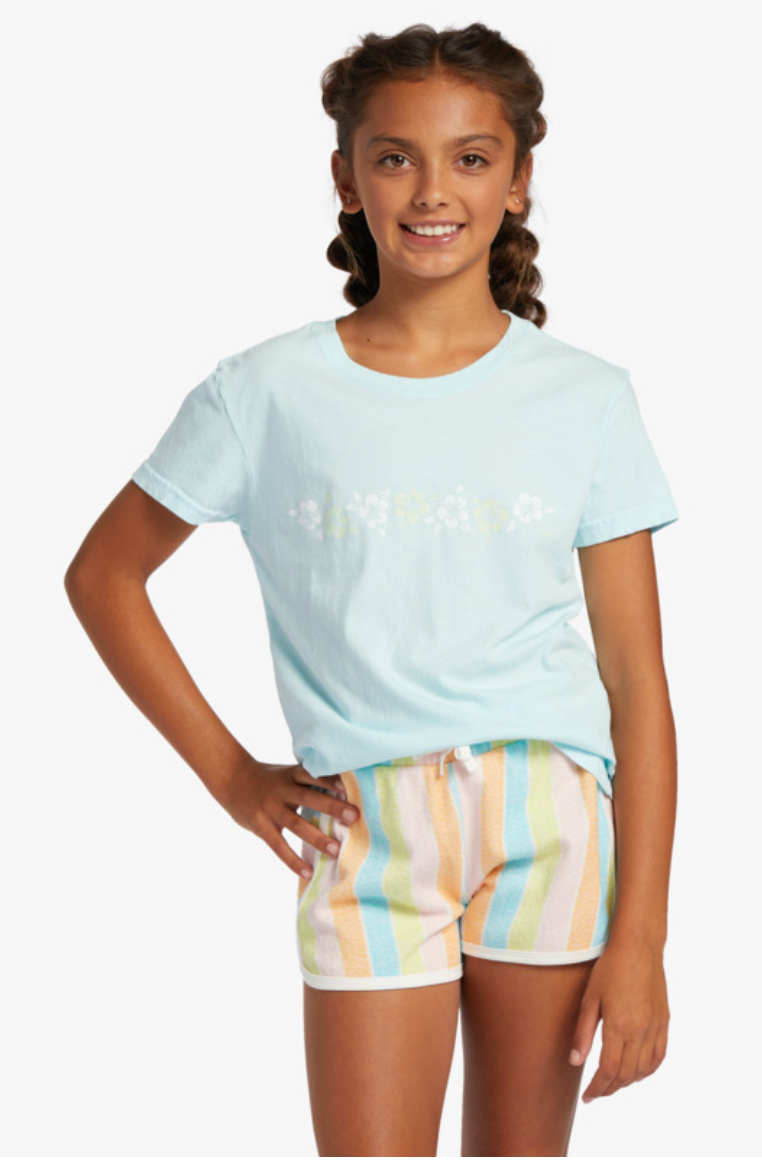 Hibiscus Stripe Girl's T-Shirt