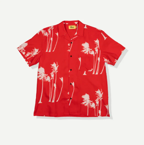 Hurricane Palm Stretch Cabana Shirt
