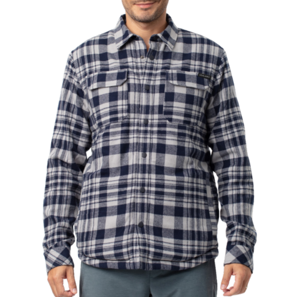 Lines Sherpa Lined Flannel