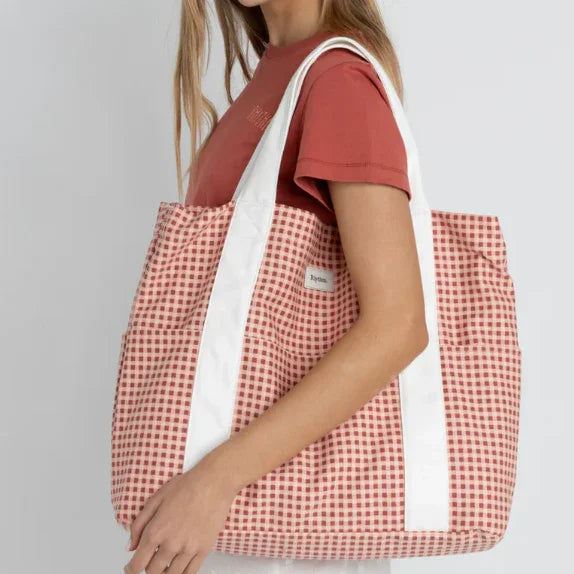 Lola Check Tote Bag