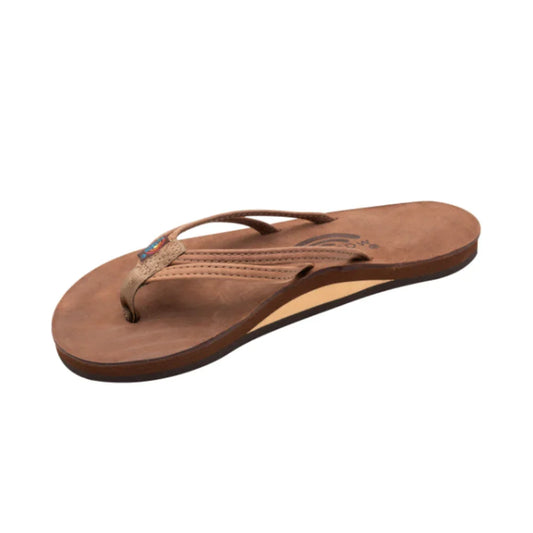 The Sandpiper - Luxury Leather Single Layer Arch Support with 1/3" Double Narrow Strap