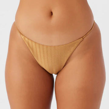 Mizi Metallic Rib Redondo Bikini Bottom