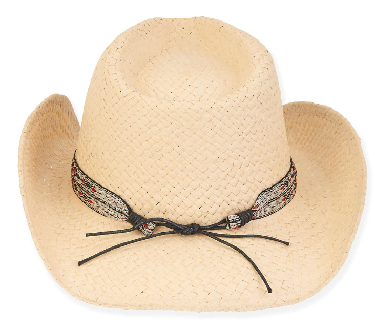 Sapodilla Paper Straw Western Hat