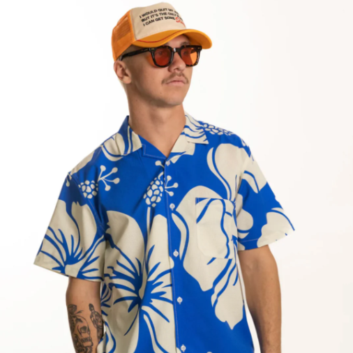 Paradise Leisure Stretch Buttonup