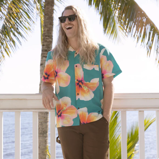 Bloom Stretch Button Up