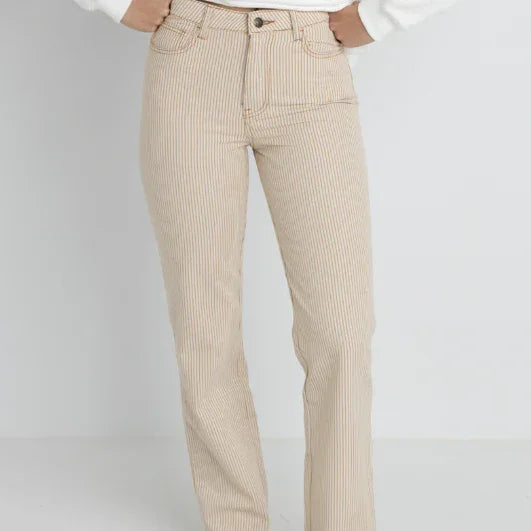 Willa Stripe Straight Leg Jean