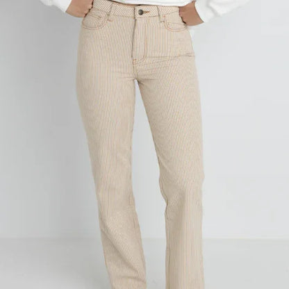 Willa Stripe Straight Leg Jean